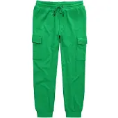 Men Plus Cargobroek neongroen