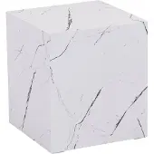 En.casa Bijzettafel Ellelu rechthoekig 45x40x40 cm marmerlook wit []