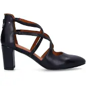 No Stress Zwarte leren pumps met ritssluiting | Maat 37