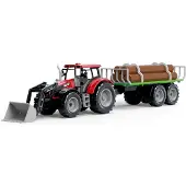 Amuuso 1:32 Tractor Met Aanhangwagen Ass.