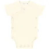 Day Overslagromper Korte Mouw Rib - Mt. 62/68 - Cream