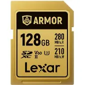 Lexar SDXC Pro Gold Series ARMOR UHS-II 128GB V60 IP68 SS