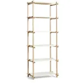 HAY Woody Column plank Eiken-almond white, hoog