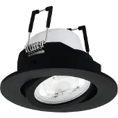 Eglo connect.z Saliceto-Z Smart Inbouwspot - Ø 8,8 cm - Zwart - Instelbaar RGB & wit licht - Dimbaar - Zigbee