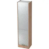 Hjh OFFICE PRO SIGNA R50 SG - Walnoot/Zilver Roldeurkast Hoogte van de map | 5 OH Greeplijst kunststof