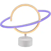 TRIO REALITY PLANET - Tafellamp - Wit - incl. 1x SMD 1,6 W - USB-aansluiting - Niet geschikt voor externe dimmer - Geschikt voor accuvoeding