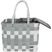 Normani Shopper lichtgroen / wit
