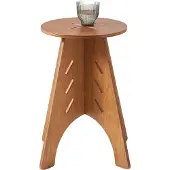 SoBuy Table d'appoint Ronde Bois Marron H48,5 x Ø30,5 cm