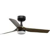 Faro Mini Punt S (Ø90cm) Plafondventilator Black | Walnut | LED