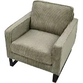 Beliani VIND - Fauteuil - Groen - Corduroy