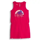 4PRESIDENT playsuit fuchsia Roze Meisjes Stretchkatoen Ronde hals Printopdruk - maat 98