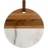 Bredemeijer - Serveerschaal en dienblad Thor marmer met hout