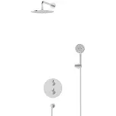 Maxaro Radius Regendouche Inbouw | Chroom 25 cm Regendouche Thermostatisch