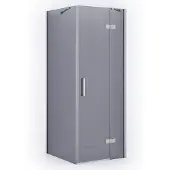 Maxaro Diamond Douchecabine | 80x80 cm Chroom Rookglas Draaideur Vierkant
