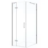 Maxaro Diamond Douchecabine | 90x80 cm Chroom Helder glas Draaideur Rechthoek