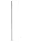 Maxaro Diamond Inloopdouche | 40 cm Zwart chroom Helder glas Vaste wand