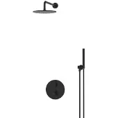 Maxaro Radius Regendouche Inbouw | Zwart 25 cm Regendouche Thermostatisch