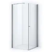 Maxaro Zircon Essence Douchecabine | 100x100 cm Chroom Helder glas Draaideur Vierkant