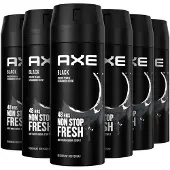 Axe Black Deodorant spray - 6 x 150 ml - Voordeelverpakking