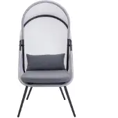 Shumee TUINSTOEL TUINSTOEL voor terras balkon stevig comfortabel kussen