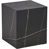 En.casa Bijzettafel Ellelu rechthoekig 45x40x40 cm marmerlook zwart []