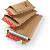 Colompac Kartonnen enveloppen Kleefstrip CP 010,07,020 Bruin 413 x 303 x 50 mm 20 Stuks