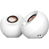 Creative Labs - Pebble Pro Stereo Speakers, White