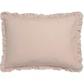 Vandyck kussensloop ruches (roze) (60x70 cm)