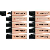 Stabilo BOSS ORIGINAL Pastel - Markeerstift - Markeren Met Pastelkleuren - Cremig Perzik - Doos 10 stuks