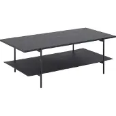 Molecule Rechthoekige Salontafel Angus Melamine Essenhout Zwart
