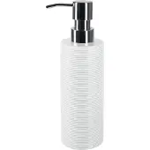 Spirella Zeepdispenser Tube Ribbed – Zeephouder en Lotion Dispenser voor Badkamer Accessoires – Elegant en Tijdloos Ontwerp