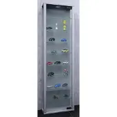 VCM Vitrinekast wandvitrine Edana maxi met LED zilver hangend of staand