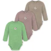 Normani Rompertje/body 'Auckland' beige / lichtgroen / gemengde kleuren / rosa