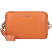 Mandarina Duck Leren Schoudertas Mellow Leather Crossbody Camera Bag Marmalade Oranje