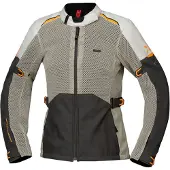 IXS Tourster-Big Air 1.0 Mesh Dames Grijs Beige Textiele Motorjas Maat 3XL