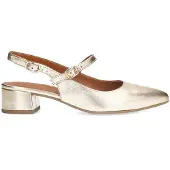No Stress Gouden leren slingbacks | Maat 42