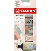 Adlibris BOSS MINI - Markeerstift - NATUREvibes - Etui Met 5 Kleuren