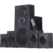 Genius 5.1 luidsprekersysteem SW-HF 4500 v2, 125W, hout, zwart