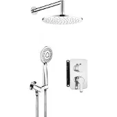 TRIZERATOP Inbouw doucheset, rond, met mengdoos, messing