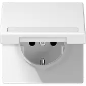 JUNG stopcontact SCHUKO LS1520BFNAKLWW met klapdeksel