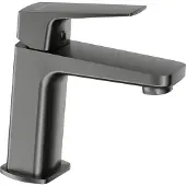 Deante wastafelmengkraan, staand model, titanium, messing, ecologisch, design