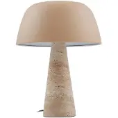 LINDBY Tafellampe , Magritt, Beige, Woonkamer, Steen, Modern