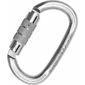 Kong Italy Ovalone Inox Twist Lock Karabijnhaak Zilver 110 mm
