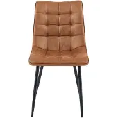 Benoa Lucille cognackleurige eetkamerstoel, 4 stuks per doos (set van 4)