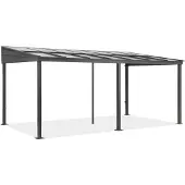 Garden Point Aluminium terrasoverkapping 3 x 5 m Tarragona antraciet
