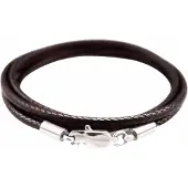 Charme Bijoux Koordketting-luxe-Donker Bruin- 2.5 mm-Basic-50 cm-