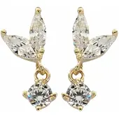 Charme Bijoux Oorbellen-Goudplating-Zirkonia-