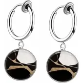 Charme Bijoux Klem oorbellen- Sharon- 16 mm-cabochon-geen gaatje-
