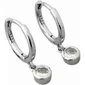 Charme Bijoux Zilver Oorringen - Zirkonia -