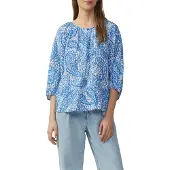 s.Oliver Blouse blauw / azuur / wit